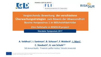 berwachungsstrategien  zum Beweis der Abwesendheit Bovine Herpesvirus 1 in Milchviehbetriebe