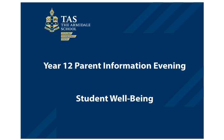 year 12 parent information evening student well being