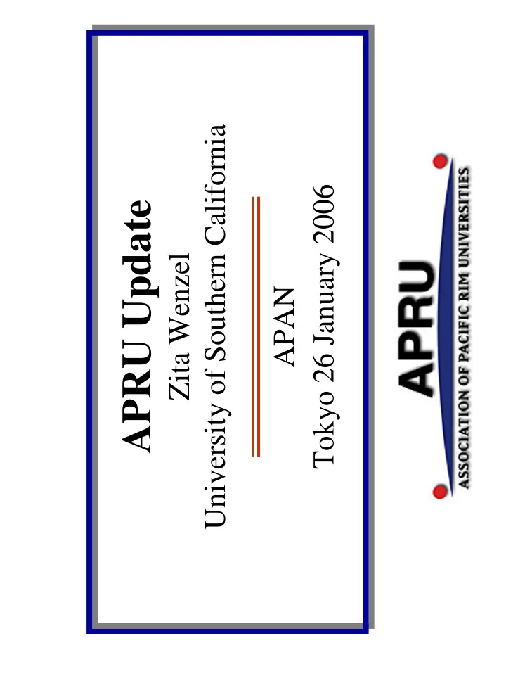 apru update