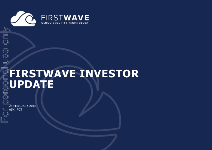 firstwave investor