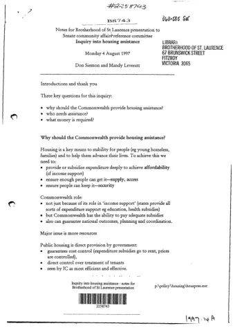 L  IBR  A  R  Y  BR  O  THE  R  HO  O  D O  F  ST. L  AURE  NCE  67  BR  U  N  S  WIC  K STR  E  E