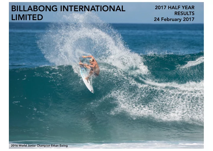 billabong international