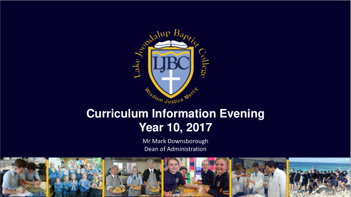 curriculum information evening year 10 2017