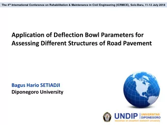 Application of Deflection Bowl Parameters for  Assessing Different Structures of Road Pavement
