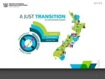 AJUST TO A LOW EMISSIONS ECONOMY  ~Dv1s10N 1  This presentation will cover  What we mean by a