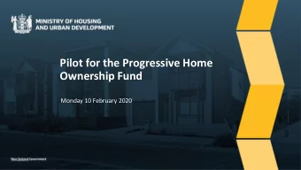Ownership Fund  Monday 10 February 2020            PHO Pilot  In December 2020,