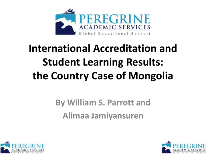 international accreditation and student learning results