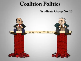 Outline  tline                  Co  Coalition  alition Pol  olitics  itics