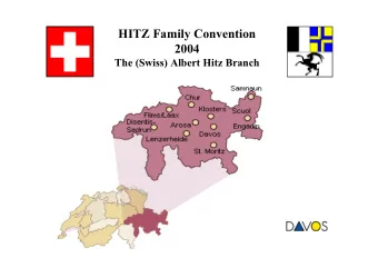 HITZ Family Convention  2004  The (Swiss) Albert Hitz Branch  Davos/Klosters, Switzerland