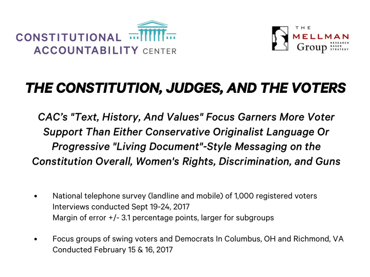 the constitution judges and the voters