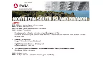 Agenda 9:30  10.00am:  Meet and greet with morning tea 10.00  10.05am: Official Welcome 10.05