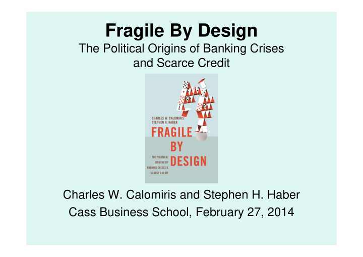 fragile by design