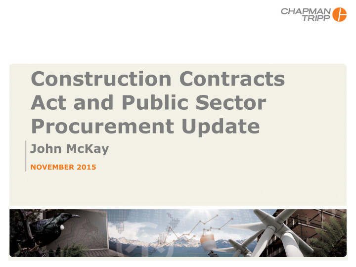 construction contracts act and public sector procurement