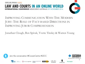 Join the conversation @CowenCentre #SZCC  1  The more things change  The supreme test of