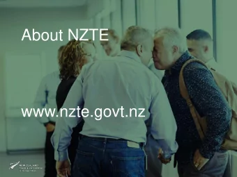 About NZTE  www.nzte.govt.nz  NZTE key facts  CROWN  5,000  580  ENTITY  TRADE CUSTOMERS  WITH