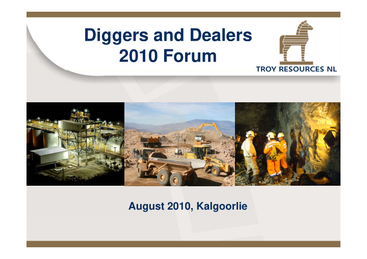 diggers and dealers gg 2010 forum