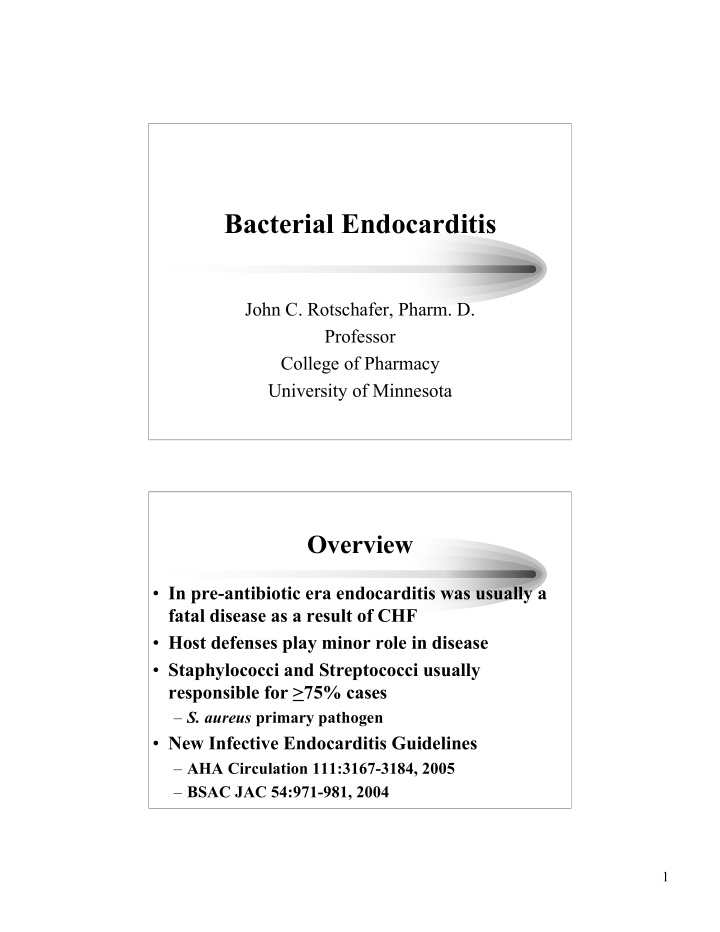 bacterial endocarditis
