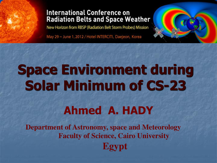 solar minimum of cs 23