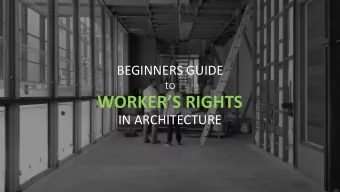 WORKERS RIGHTS  IN ARCHITECTURE  17% of architecture firms  surveyed reported paying salaries