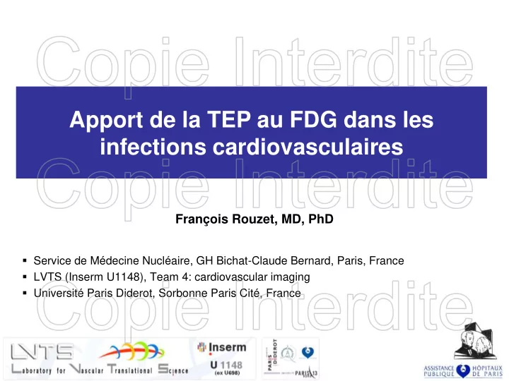 apport de la tep au fdg dans les infections