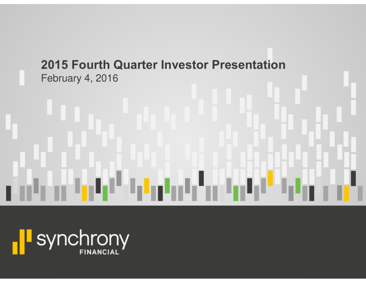 2015 fourth quarter investor presentation