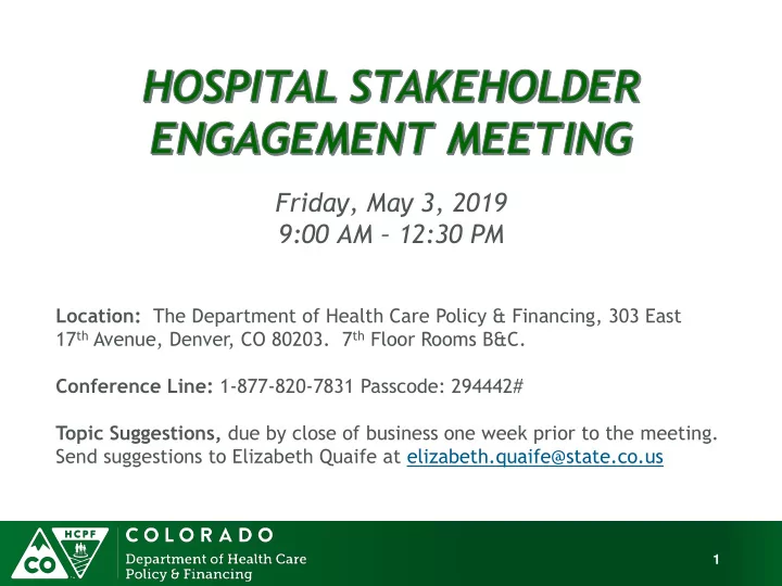 friday may 3 2019 9 00 am 12 30 pm
