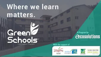 matters.  THE PROGRAM  A Three  Dimensional  Approach Mission: Putting every Student in Lebanon  in