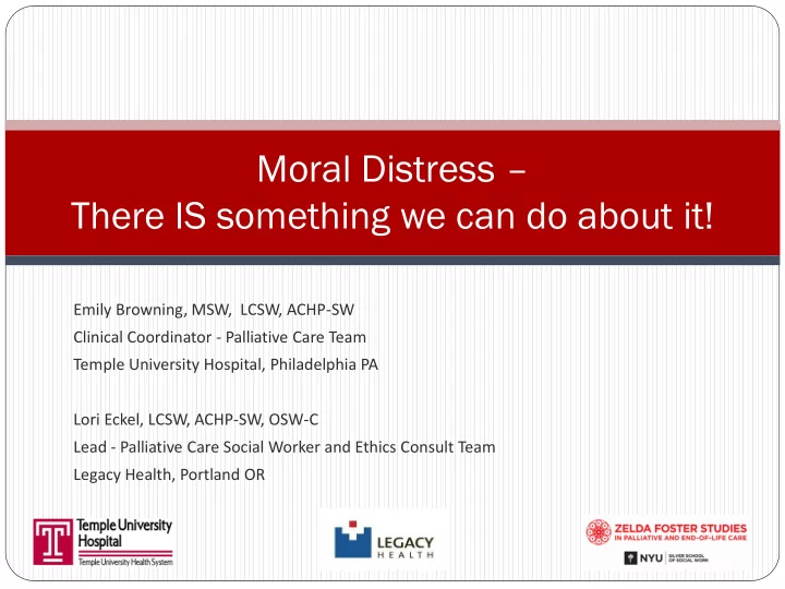 moral distress
