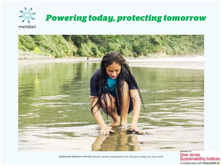 powering today protecting tomorrow
