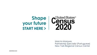 Partnership Specialist (Portuguese)  New York Regional Census Center  2020CENSUS.GOV  U.S. Census