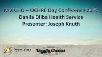 preventing and managing  chronic illness.  Deadly  De  ly Choi  oices ac  activit  ities  Healthy