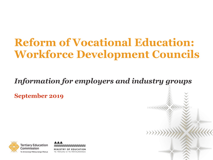 reform of vocational education