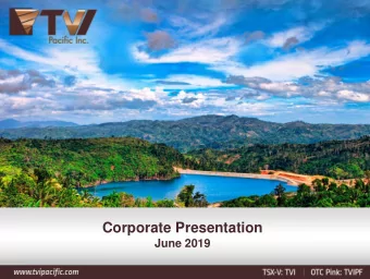 Corporate Presentation  June 2019  Qualified Person Statement and Disclaimer  Qualified Person