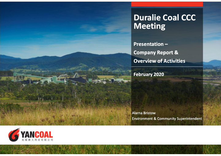 duralie coal ccc duralie coal ccc meeting meeting