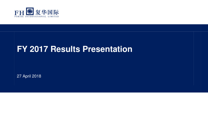 fy 2017 results presentation