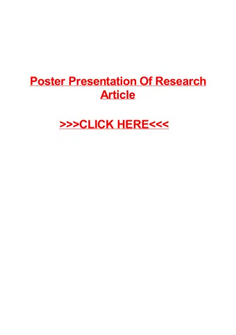 &gt;&gt;&gt;CLICK HERE&lt;&lt;&lt;  Poster Presentation Of Research Article  New York santa ana