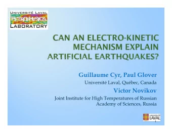 Guillaume Cyr  Paul Glover  Guillaume Cyr, Paul Glover  Universit Laval, Qubec, Canada  Victor