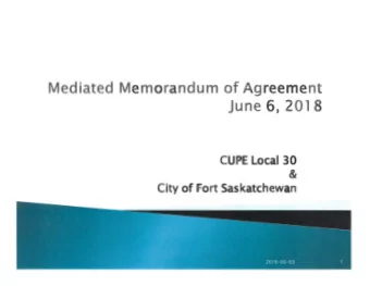 Other Amendments   There are other amendments, not included in  this Memorandum of Agreement,