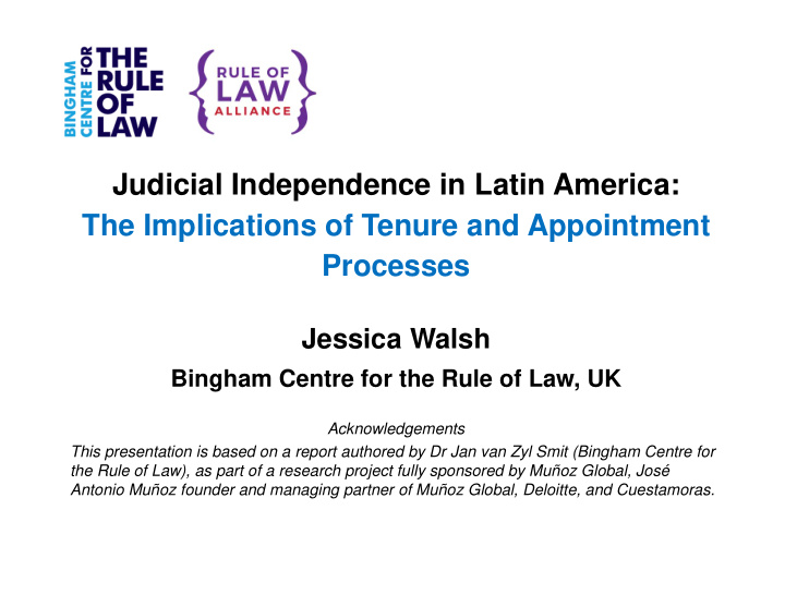 judicial independence in latin america the implications