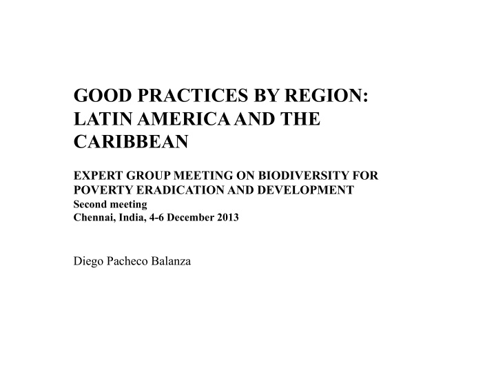 good practices by region latin america and the caribbean