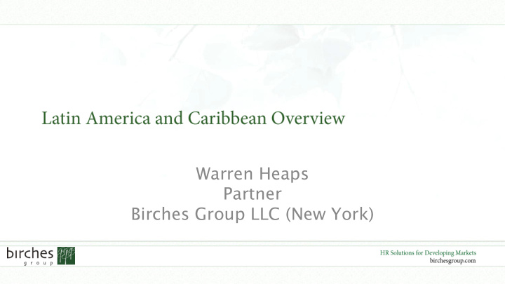 birches group llc new york