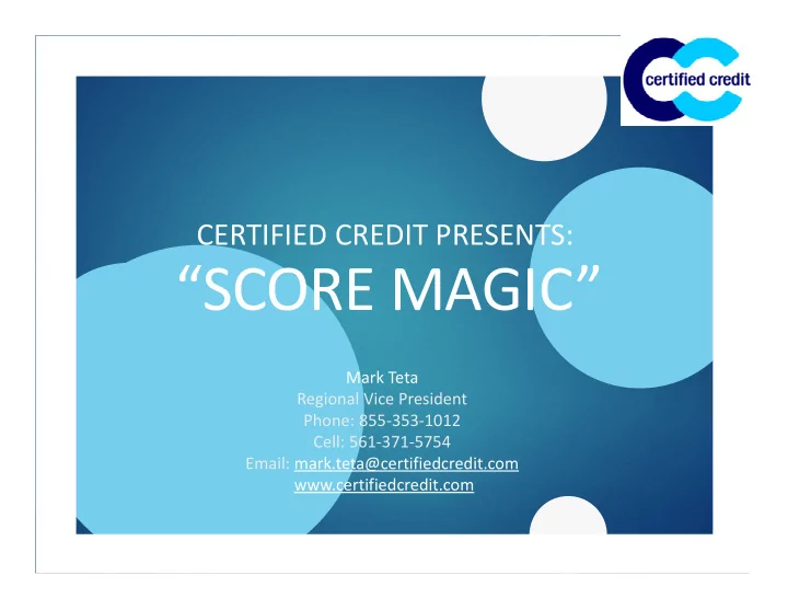 score magic