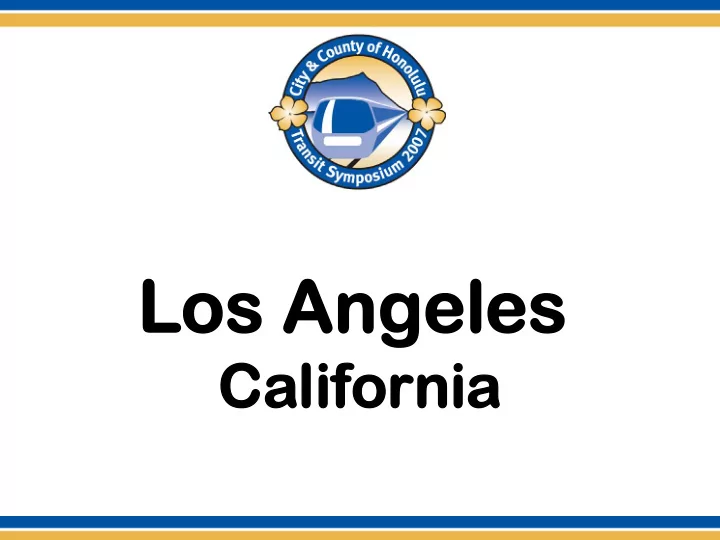 los angeles los angeles