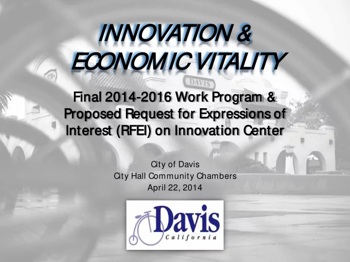innovation economic v vital ality