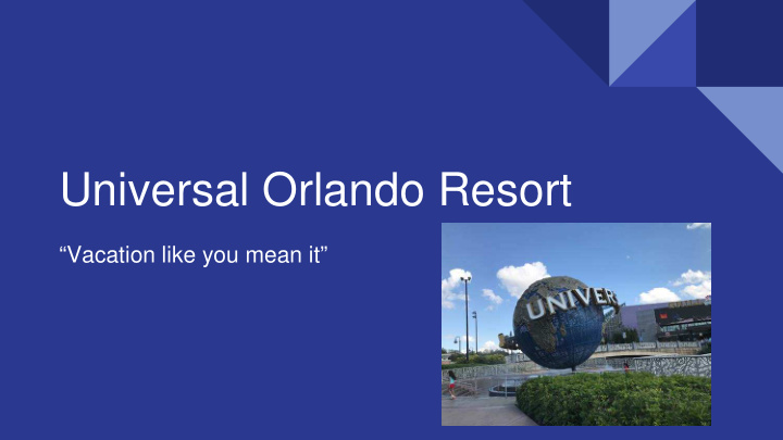 universal orlando resort