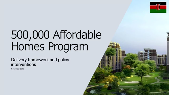 500 000 affordable homes program