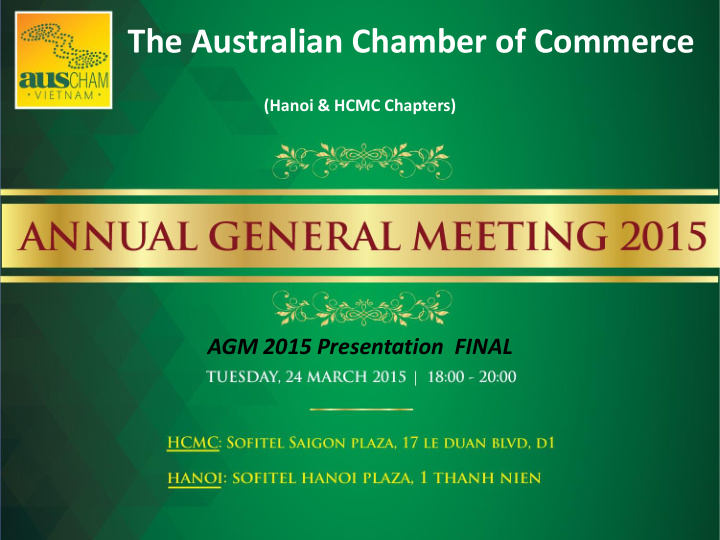 the australian chamber of commerce