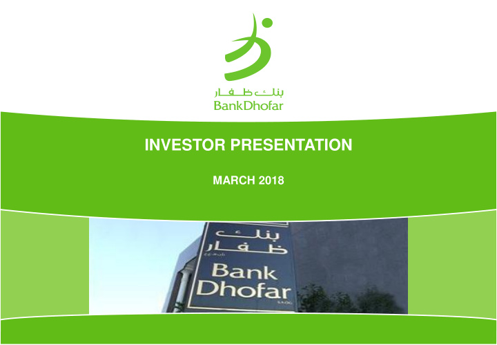 investor presentation