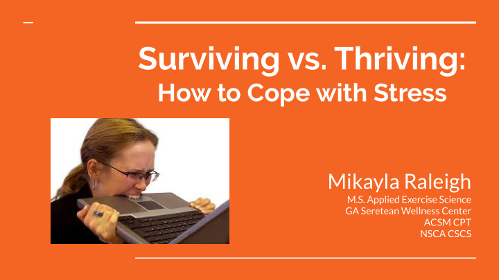 surviving vs thriving