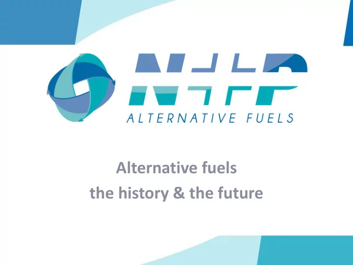 alternative fuels